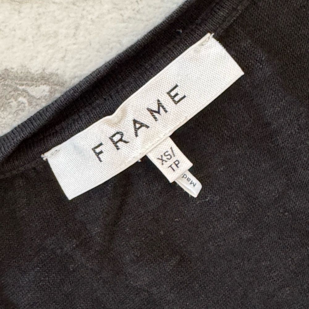 FRAME Easy Scoop Linen Top - Picture 4 of 4